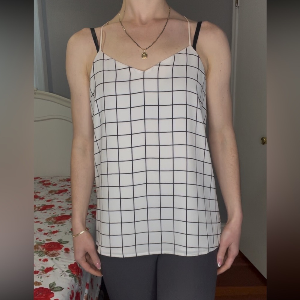 Black and white tank